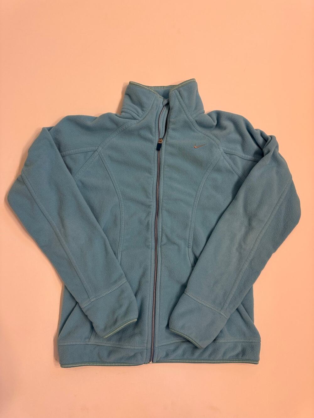 Vintage Nike Fit Therma Blue Full Zip Fleece Jacket Women's M